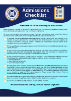 TABR Admissions Checklist